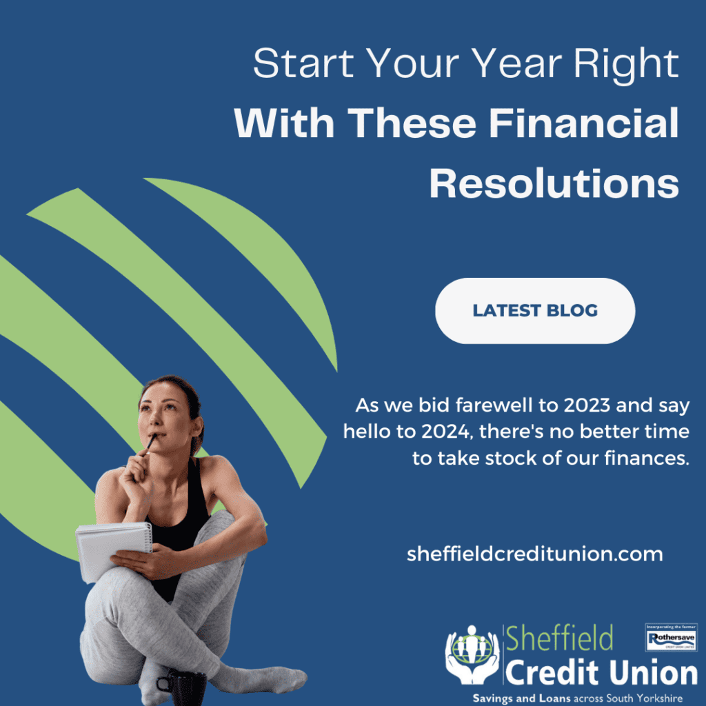 A young woman is holding a pen and pad, looking thoughtful. Start your year right with these financial resolutions As we bid farewell to 2023 and say hello to 2024, there's no better time to take stock of our finances.